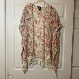 bobeau Sweaters - Bobeau | lightweight | Floral | Fringe | Cardigan bobeau Sweaters - Bobeau | lightweight | Floral | Fringe | Cardigan